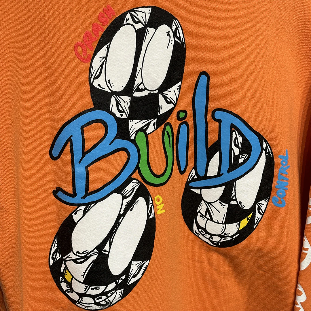 Chrome Hearts Matty Boy Link & Build Hoodie Orange - Image 3