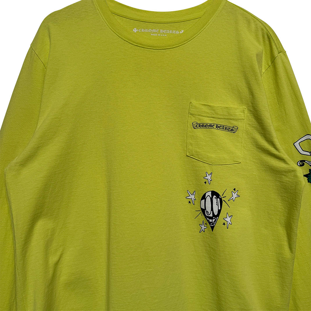Chrome Hearts Matty Boy Link Long Sleeve T-Shirt Green - Image 3