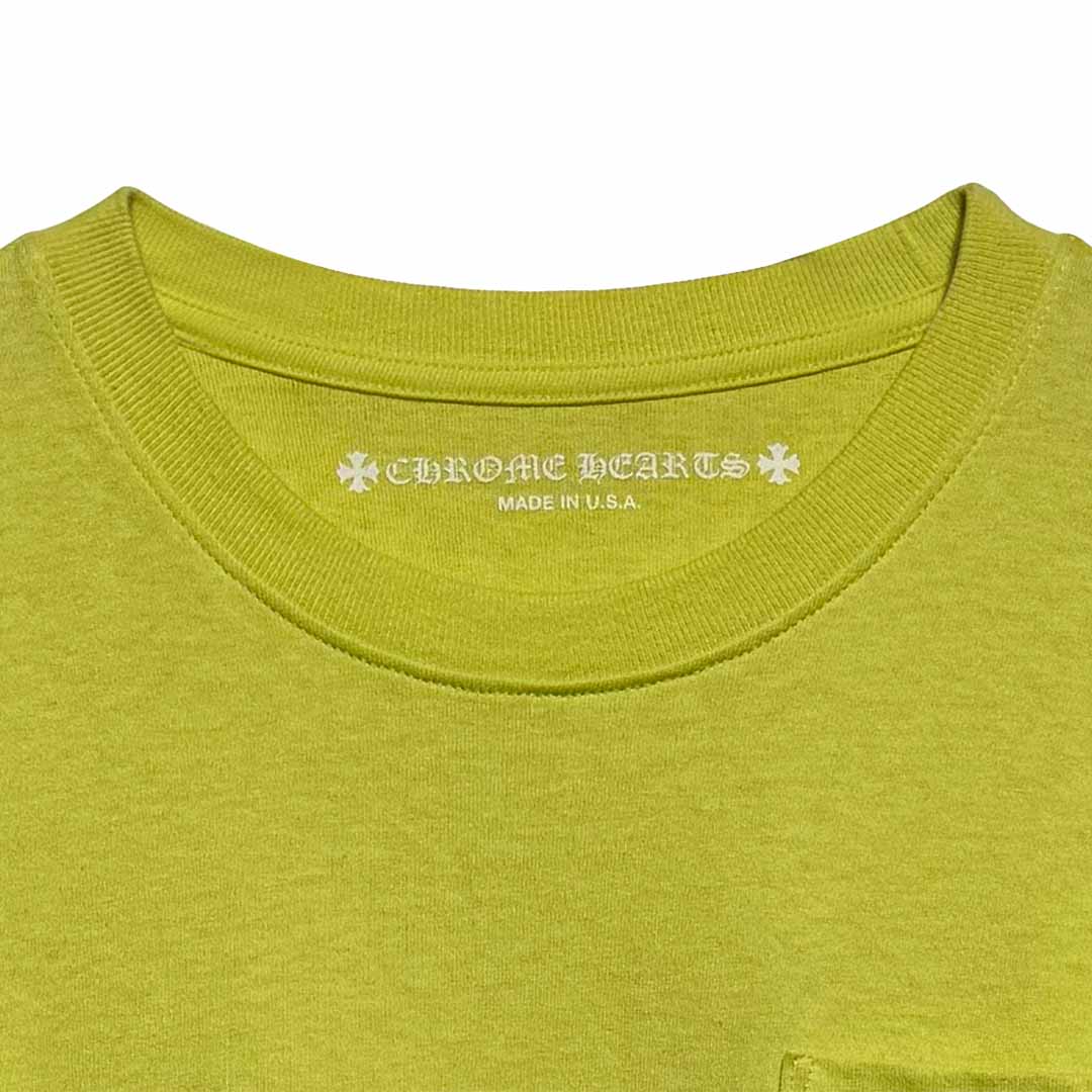 Chrome Hearts Matty Boy Link Long-Sleeve T-Shirt Lime Green - Image 4