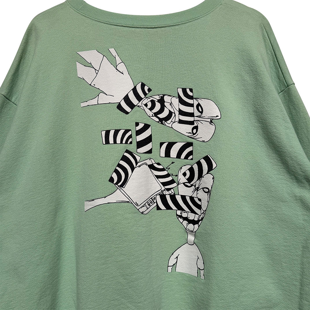 Chrome Hearts Matty Boy "Lust" Crewneck Sweatshirt Seafoam - Image 2