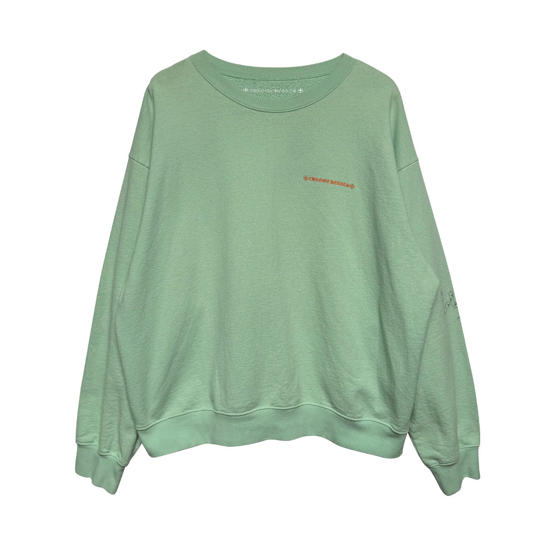 Chrome Hearts Matty Boy "Lust" Crewneck Sweatshirt Seafoam - Image 7