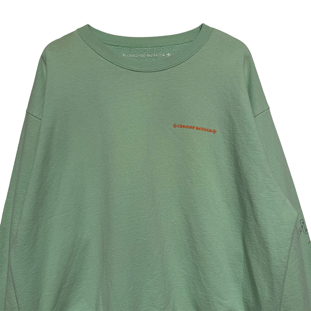 Chrome Hearts Matty Boy "Lust" Crewneck Sweatshirt Seafoam - Image 8