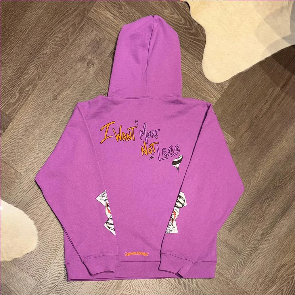 Chrome Hearts Matty Boy More Not Less Purple Hoodie - Image 2