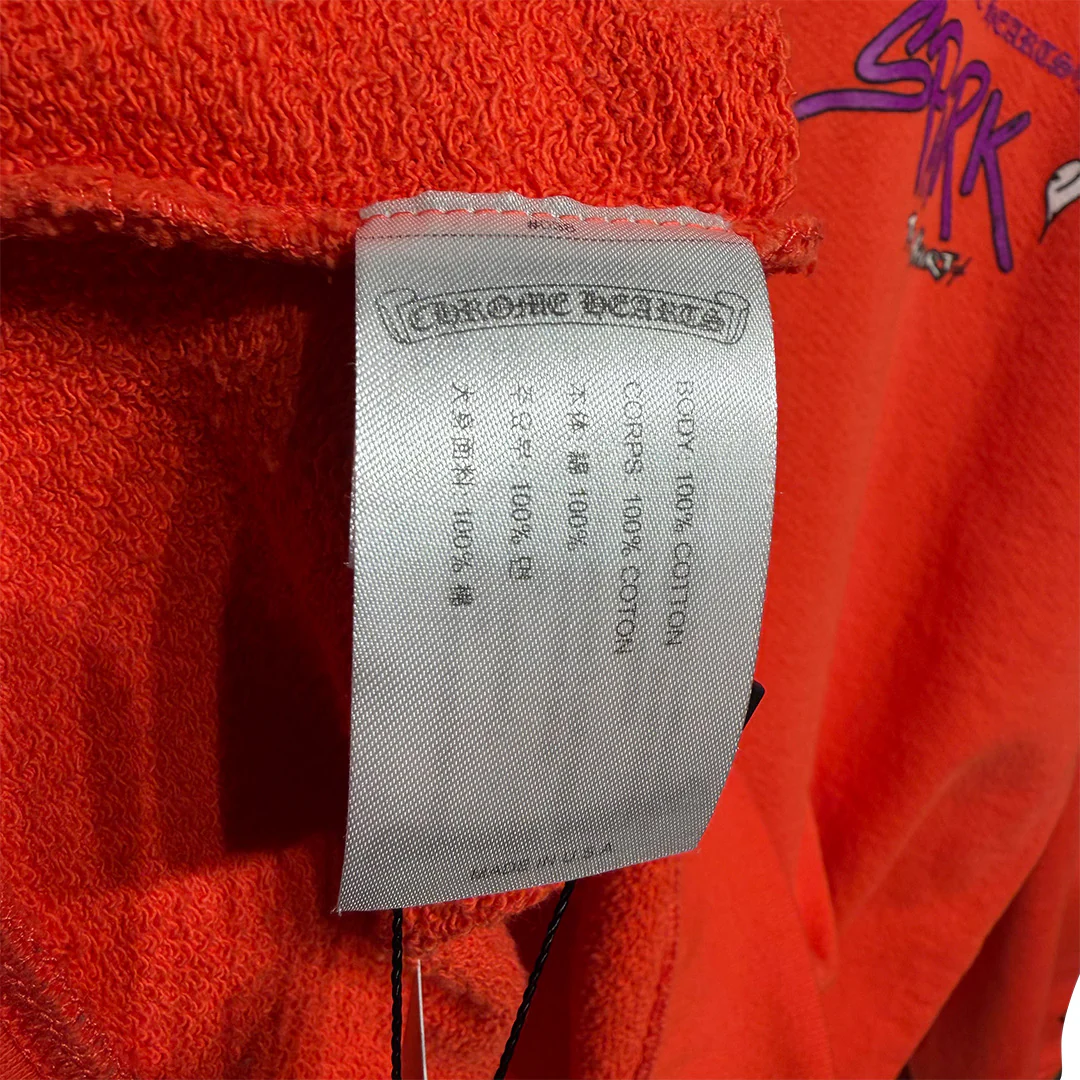 Chrome Hearts Matty Boy "Sadistic Lipstick" Crewneck Sweatshirt Orange - Image 6