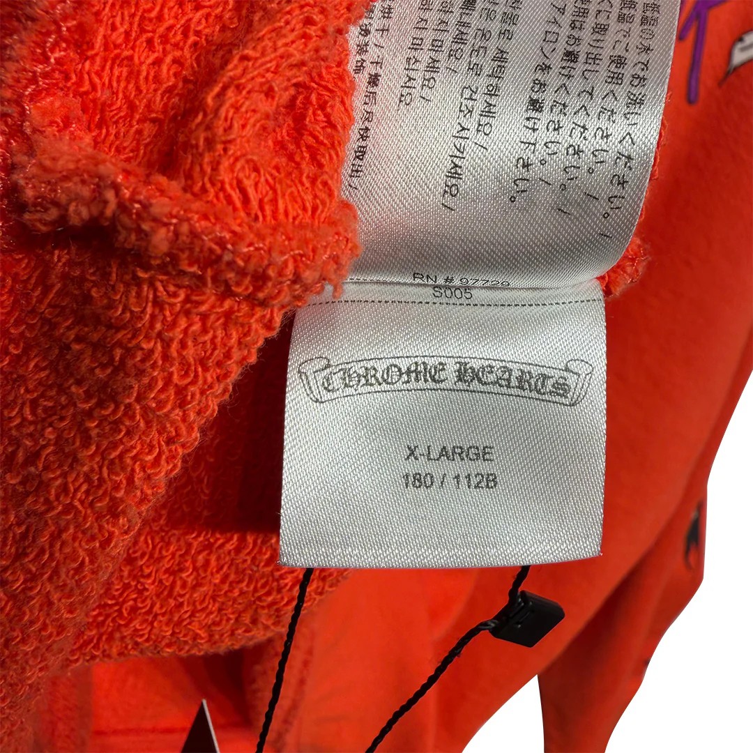 Chrome Hearts Matty Boy "Sadistic Lipstick" Crewneck Sweatshirt Orange - Image 8