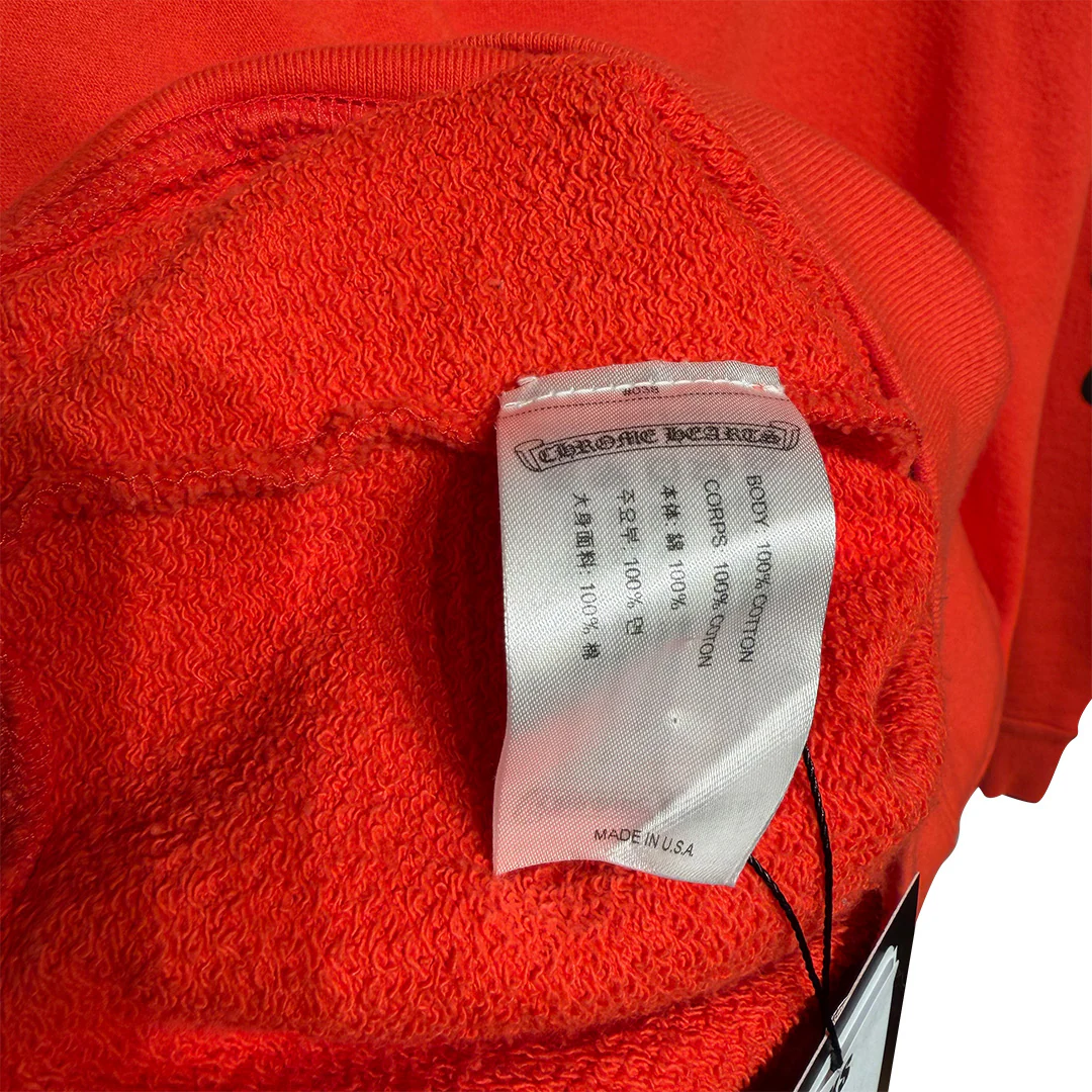 Chrome Hearts Matty Boy "Sadistic Lipstick" Hoodie Orange - Image 5