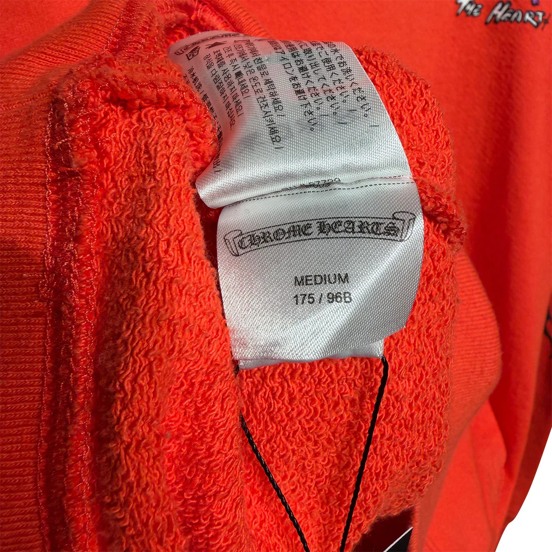 Chrome Hearts Matty Boy "Sadistic Lipstick" Hoodie Orange - Image 6