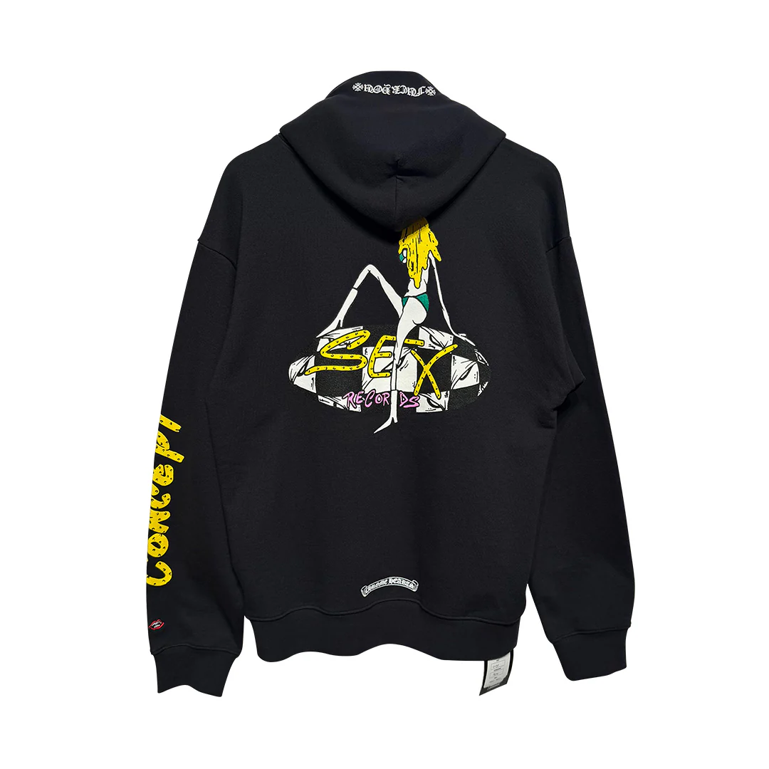 Chrome Hearts Matty Boy Sex Records Concept Hoodie Black - Image 3