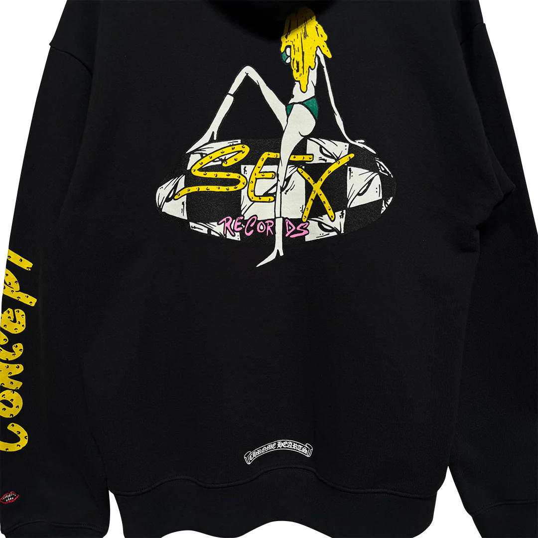 Chrome Hearts Matty Boy Sex Records Concept Hoodie Black - Image 4