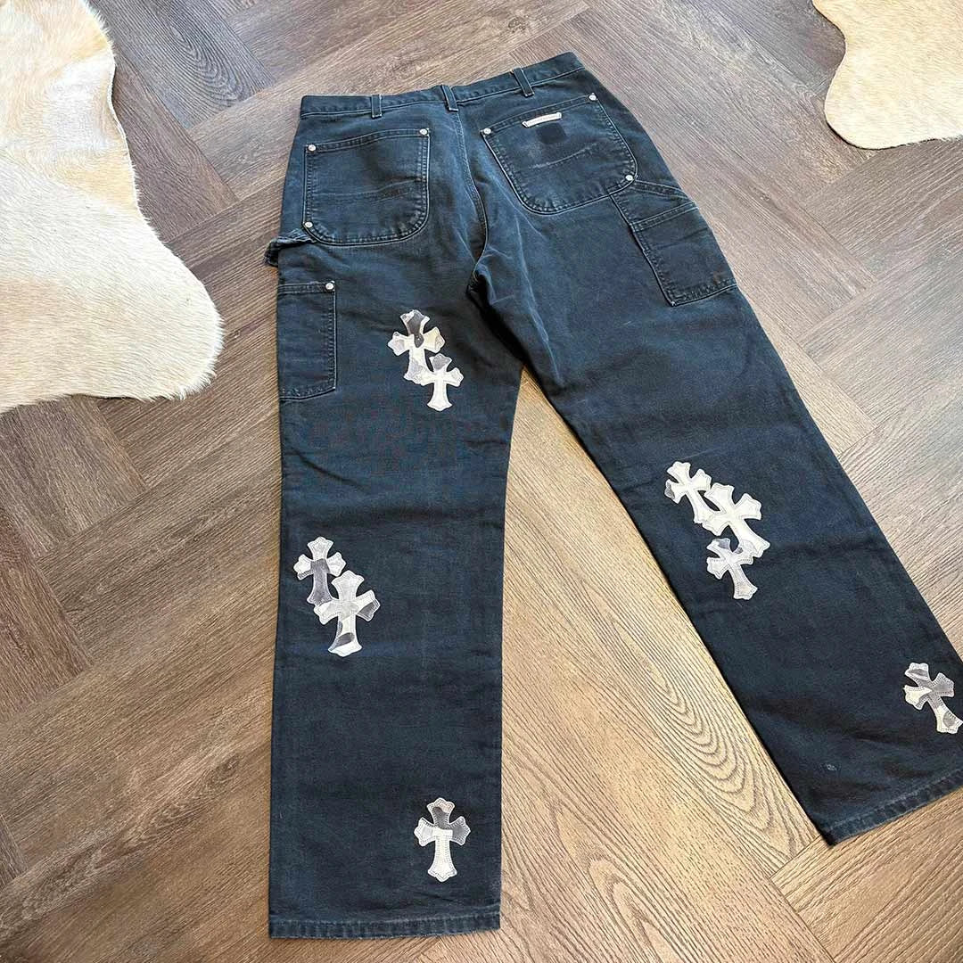 Chrome Hearts Sex Record Grey Denim White Camo Patch - Image 3