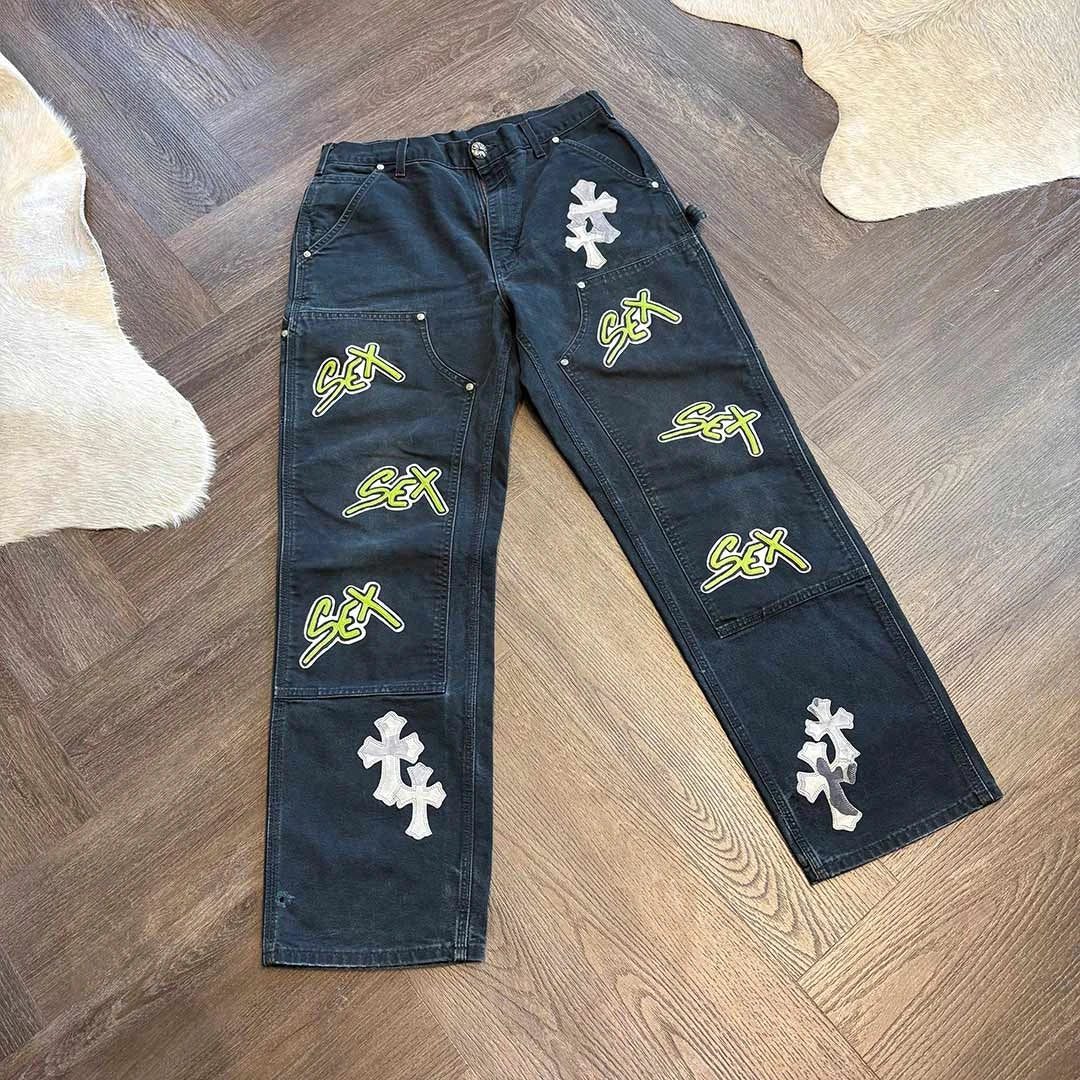 Chrome Hearts Sex Record Grey Denim White Camo Patch - Image 5