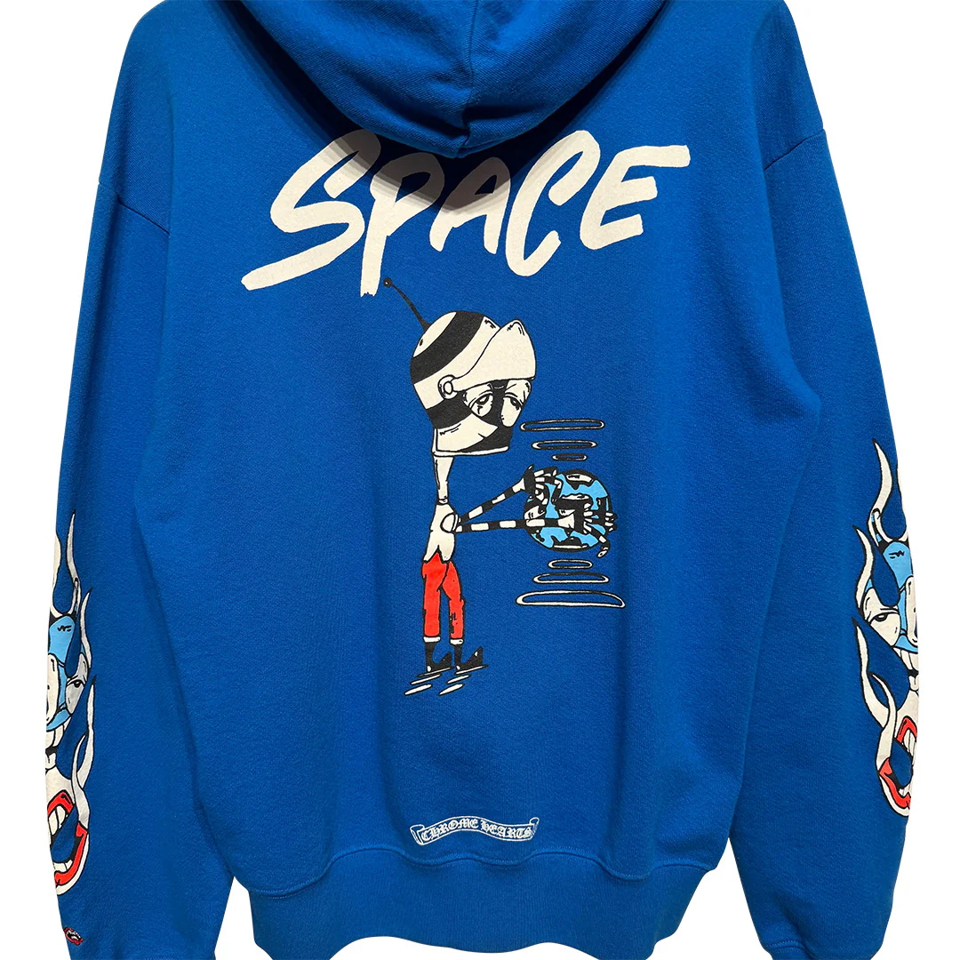 Chrome Hearts Matty Boy Space Hoodie Blue - Image 2
