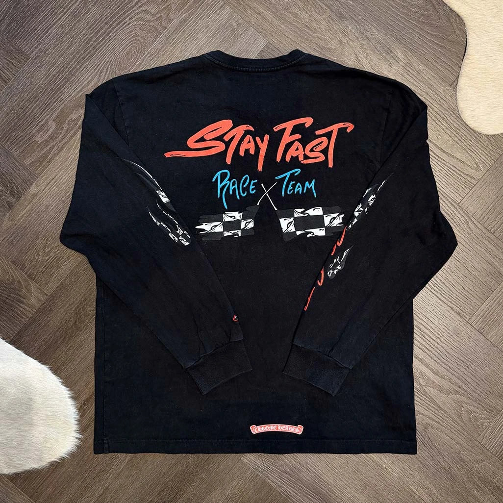 Chrome Hearts Matty Boy Stay Fast L/S T-shirt Black - Image 2