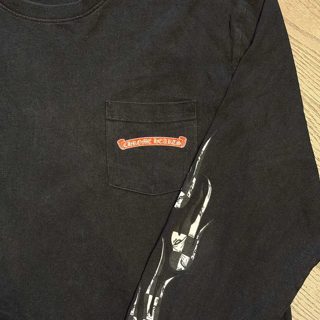 Chrome Hearts Matty Boy Stay Fast L/S T-shirt Black - Image 7