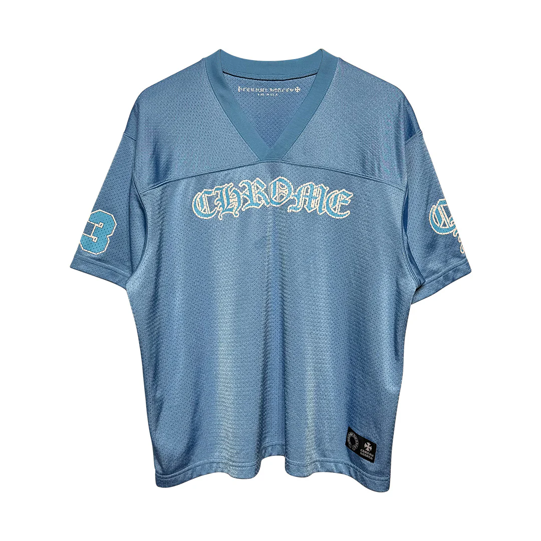 Chrome Hearts Mesh Stadium Jersey Light Blue - Image 2