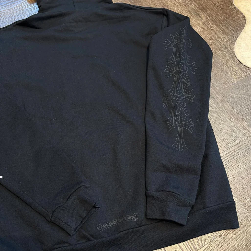 Chrome Hearts Miami Exclusive Black Hoodie - Image 2