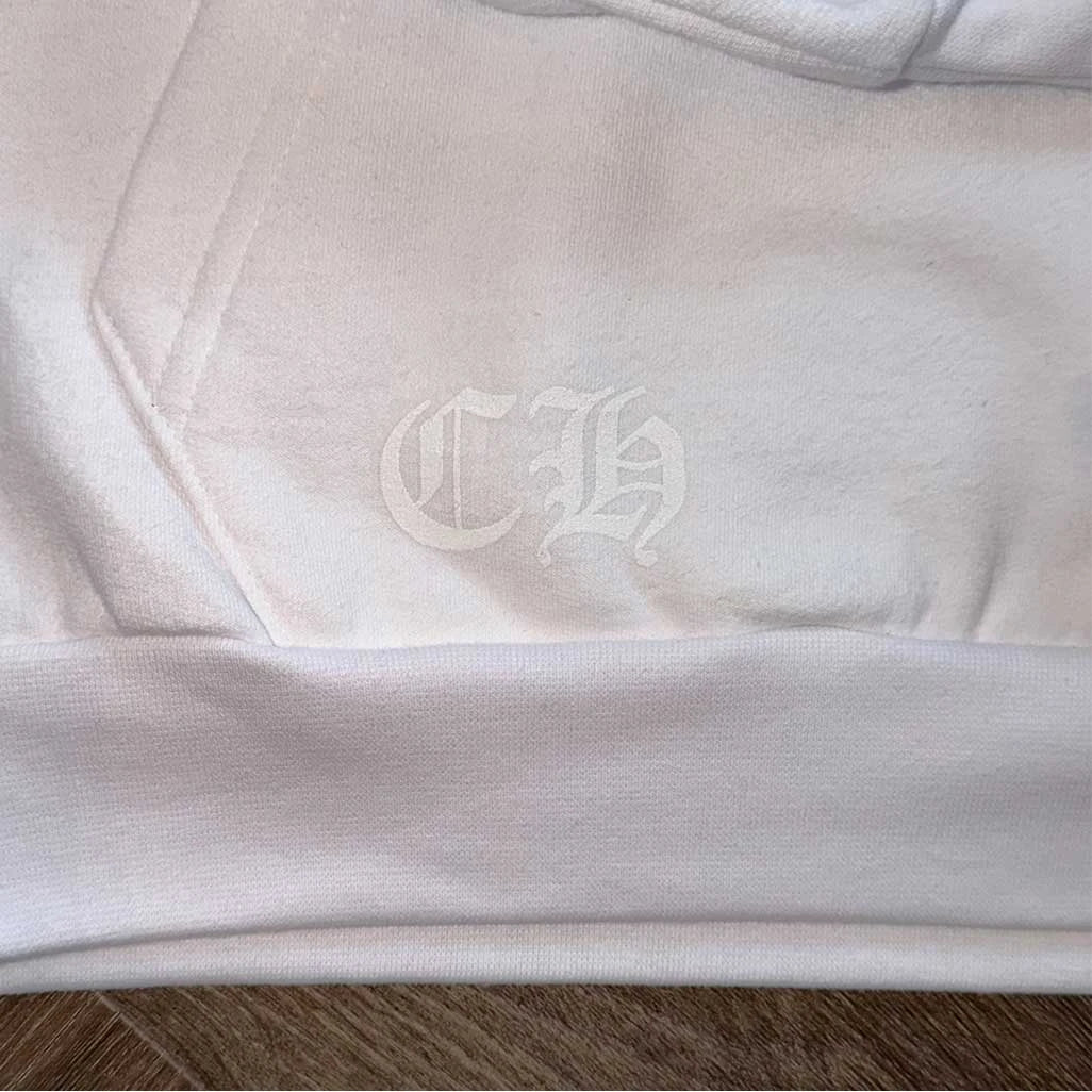 Chrome Hearts Miami White Pullover Hoodie - Image 4