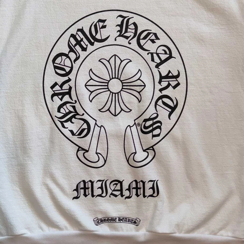 Chrome Hearts Miami White Pullover Hoodie - Image 5