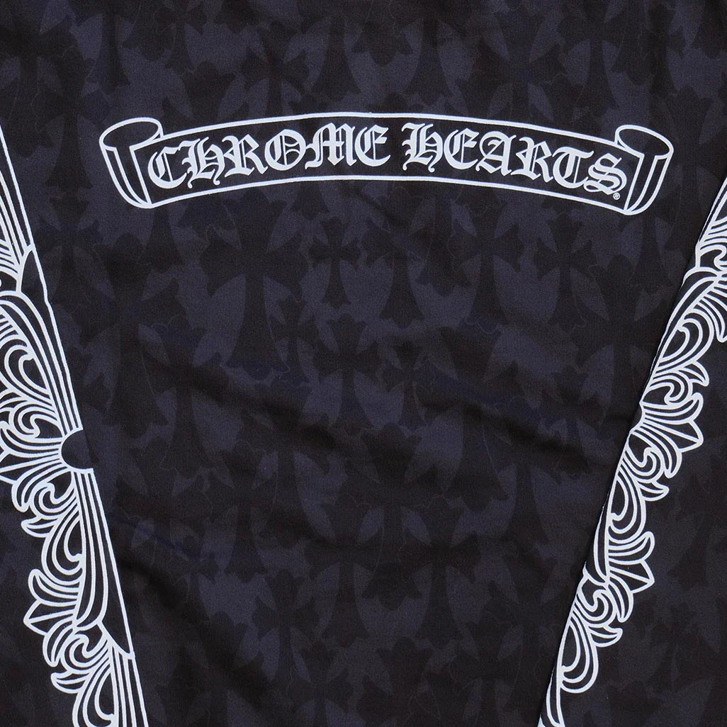 Chrome Hearts All Over Print Floral Hoodie - Image 3