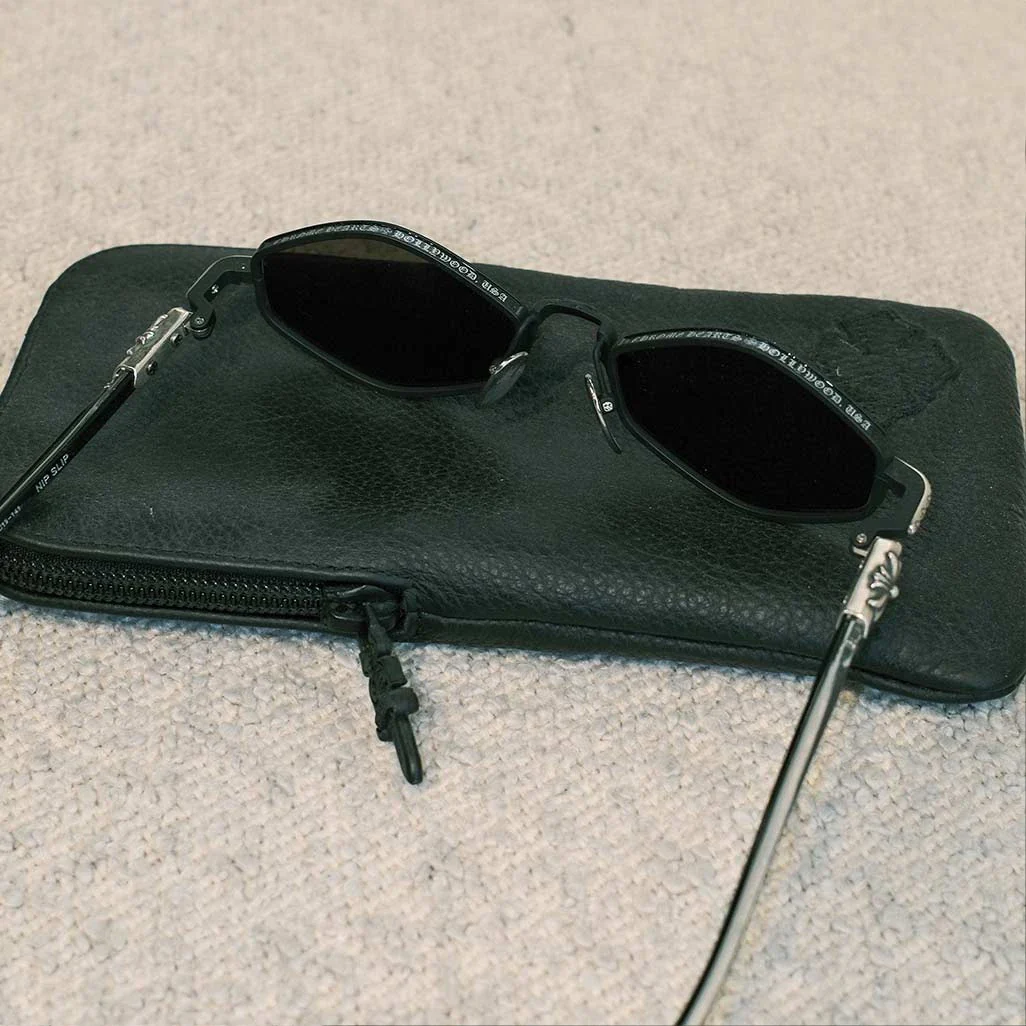 Chrome Hearts "NIP SLIP" Diamond-Frame Sunglasses - Image 3