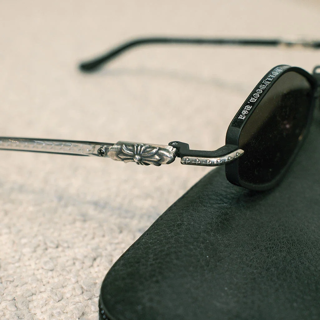 Chrome Hearts "NIP SLIP" Diamond-Frame Sunglasses - Image 4