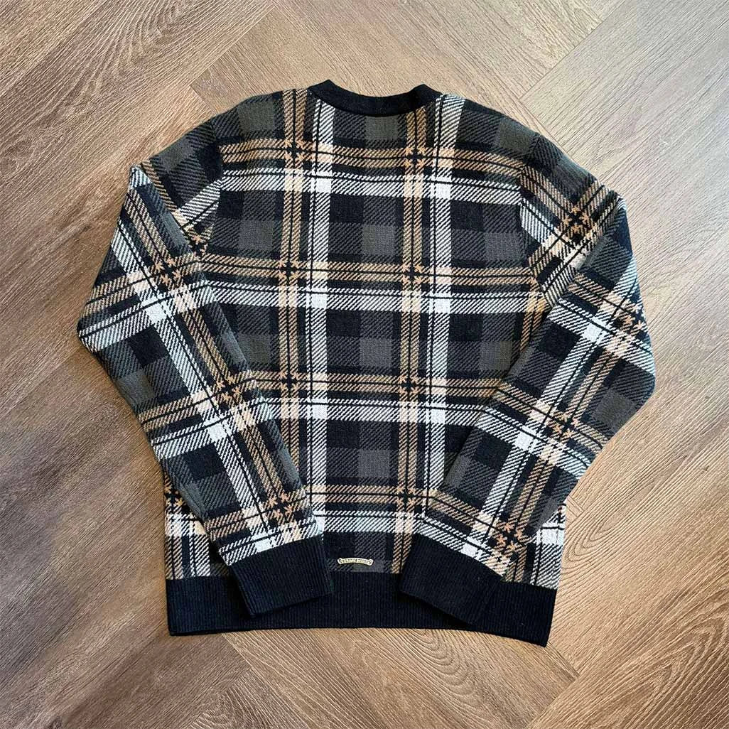 Chrome Hearts Checkered Cashmere Jumper - Image 2