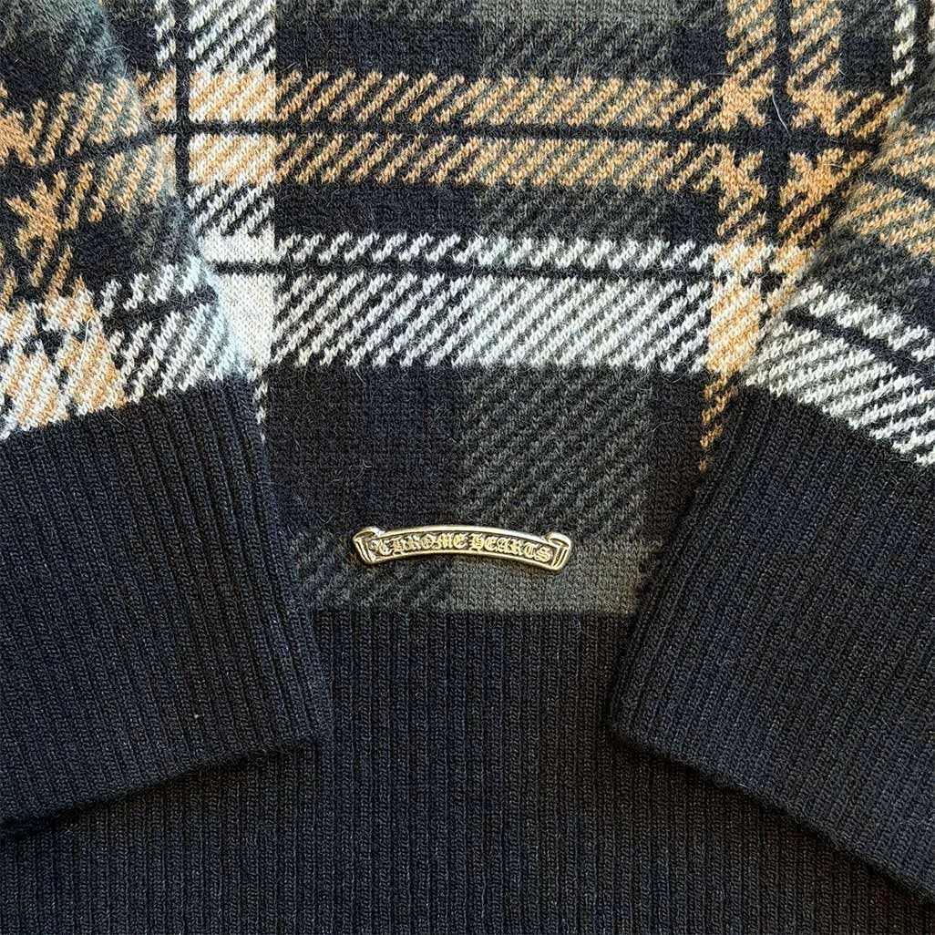 Chrome Hearts Checkered Cashmere Jumper - Image 6