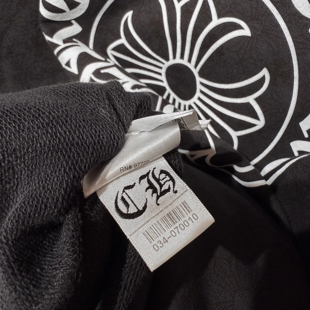 Chrome Hearts Plus Cross Allover Print Horseshoe Logo Hoodie - Image 6