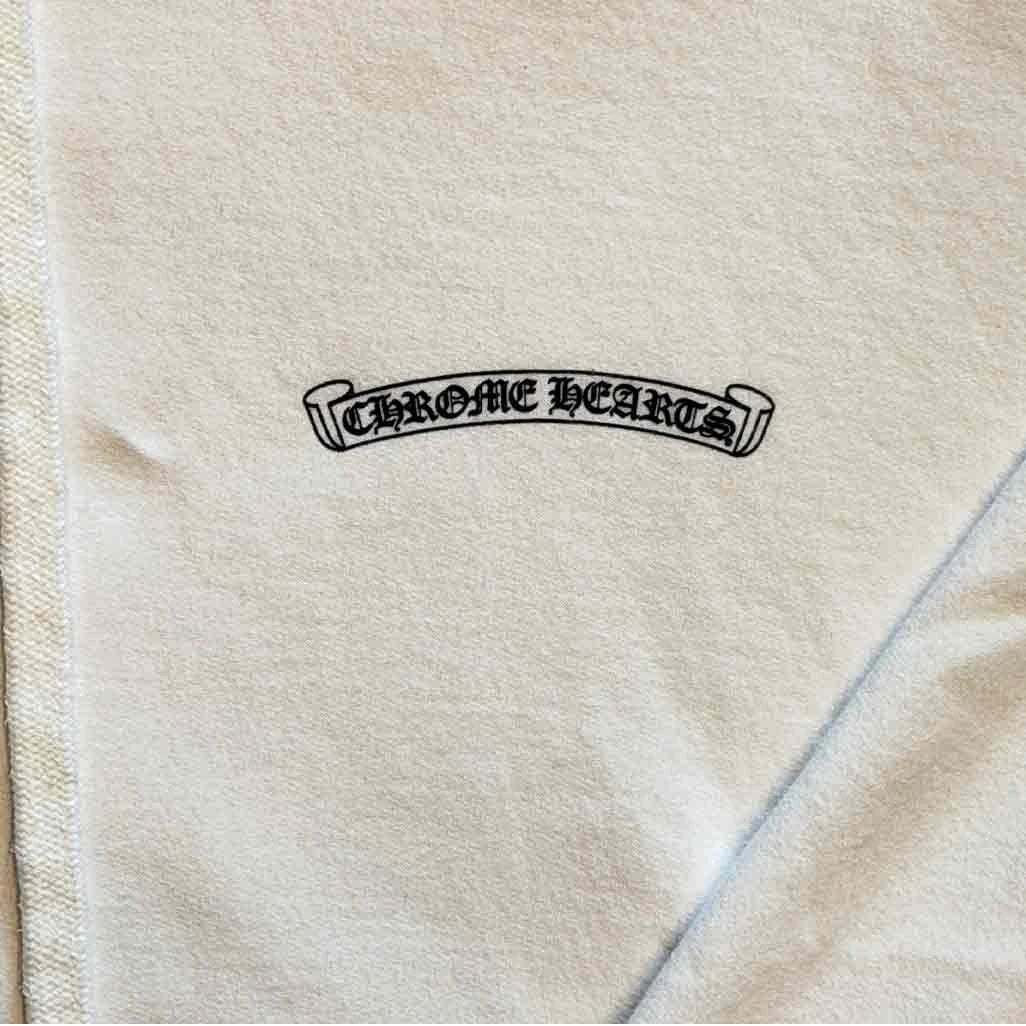 Chrome Hearts St Barths Exclusive Anchor Pullover Hoodie White Blue - Image 2