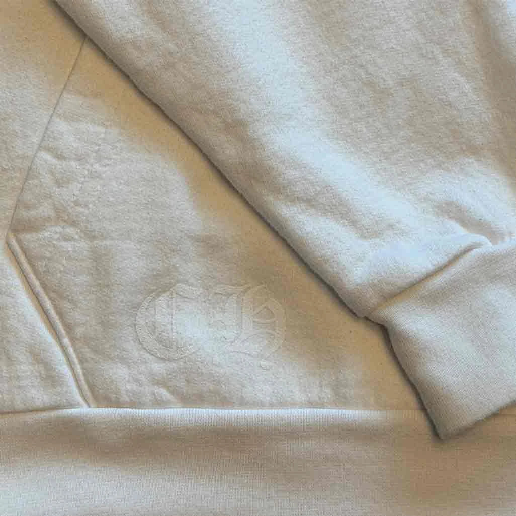 Chrome Hearts St Barths Exclusive Anchor Pullover Hoodie White Blue - Image 3