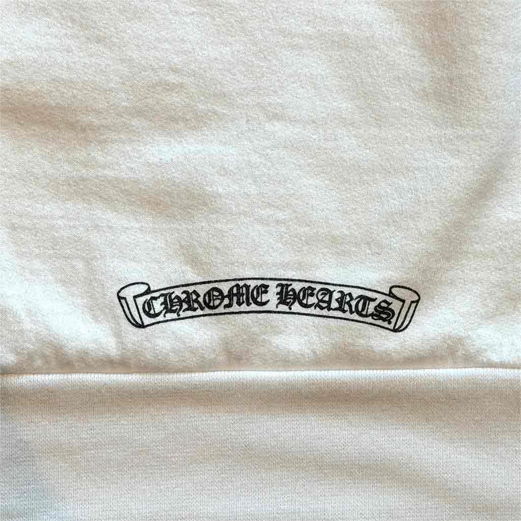 Chrome Hearts St Barths Exclusive Anchor Pullover Hoodie White Blue - Image 6