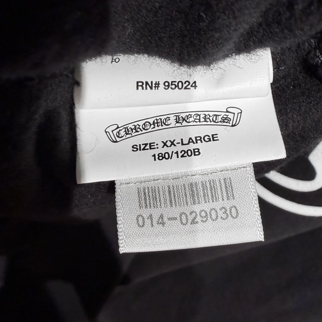 Chrome Hearts Triple Cross Zip-Up Hoodie Black/White - Image 7