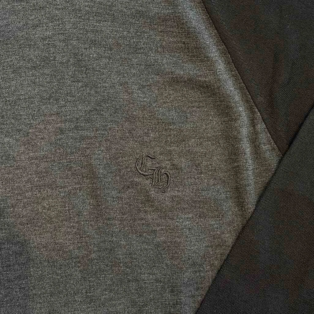 Chrome Hearts Triple Patch Two Tone Long Sleeve T-Shirt - Image 3