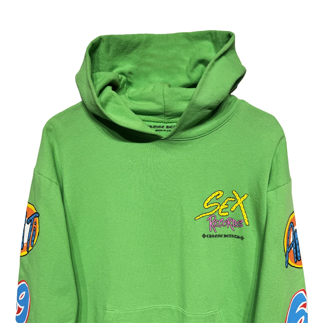 Chrome Hearts Matty Boy Green Sex records Hoodie - Image 3