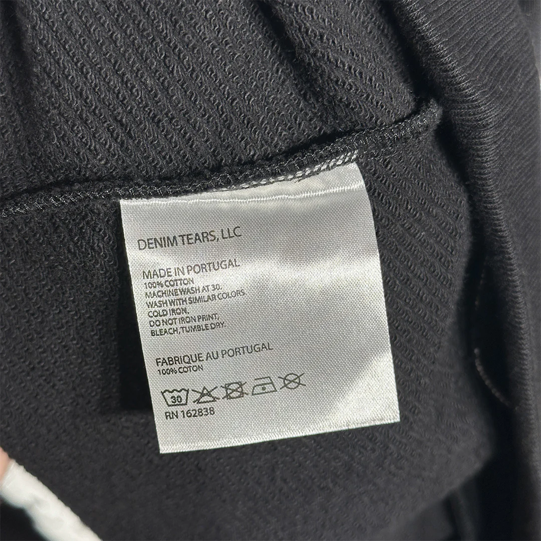 Denim Tears Cotton Wreath Hoodie Black - Image 4