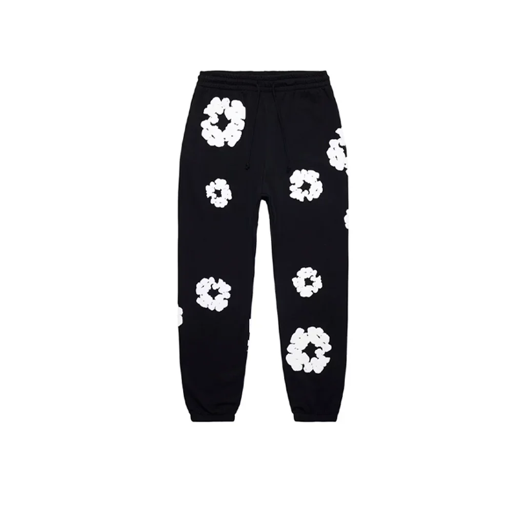 Denim Tears Cotton Wreath Sweatpants Black