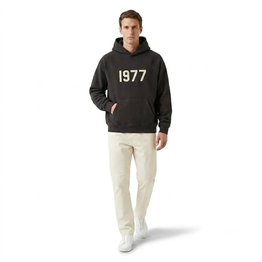 Fear of God Essentials 1977 Hoodie Iron - Image 4