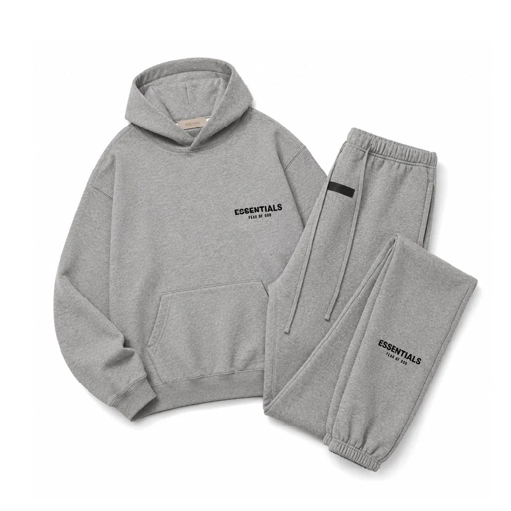 Fear of God Essentials Dark Oatmeal Hoodie & Sweatpant Set