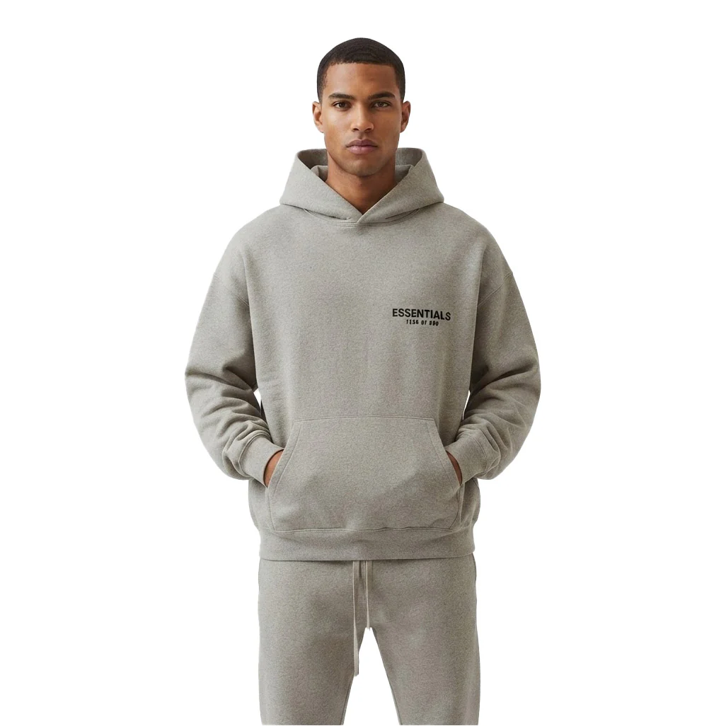 Fear of God Essentials Hoodie 'Dark Oatmeal' (SS22) - Image 3