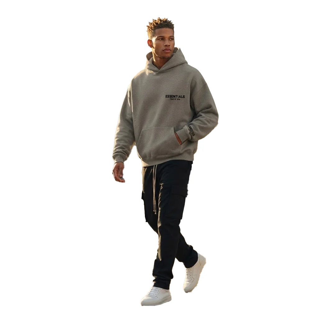 Fear of God Essentials Hoodie 'Dark Oatmeal' (SS22) - Image 5