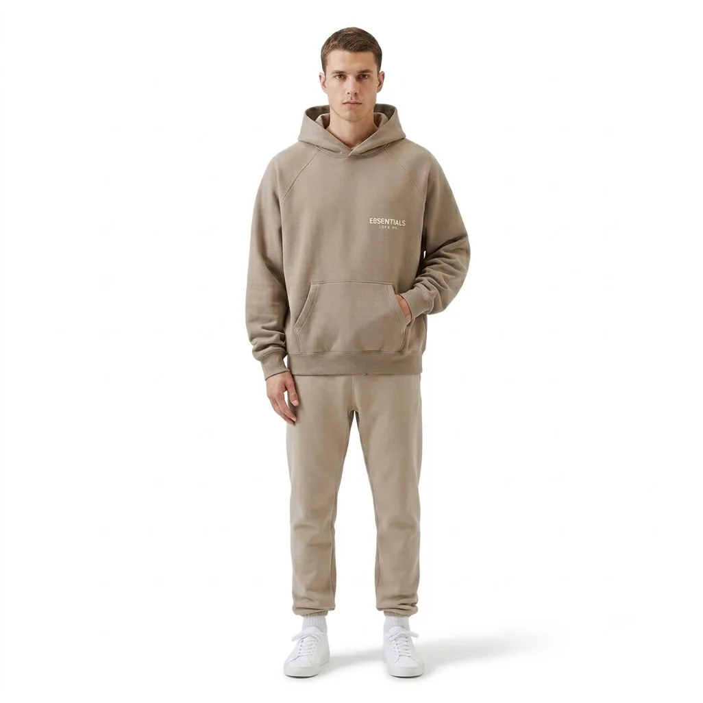 Fear of God Essentials Hoodie Desert Taupe - Image 4