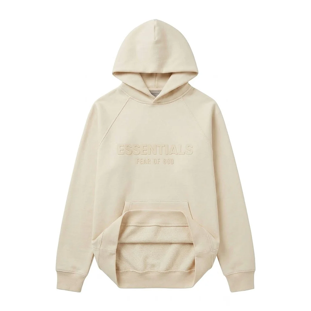 Fear of God Essentials Hoodie Eggshell - Image 4