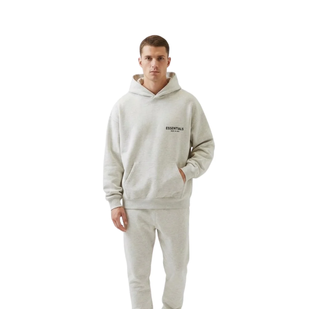 Fear of God Essentials Hoodie 'Light Oatmeal' (SS22) - Image 3