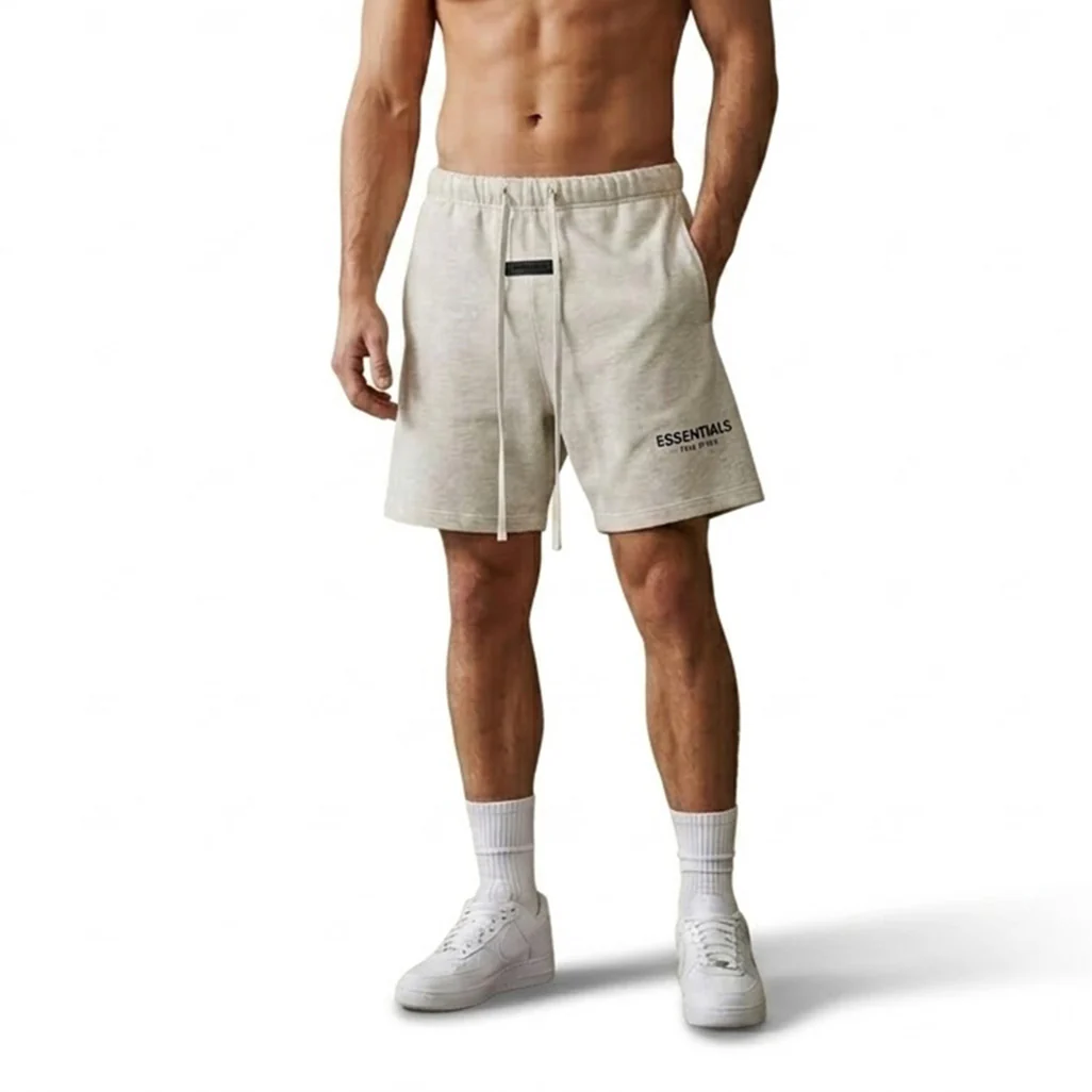 Fear of God Essentials Sweatshort Light Oatmeal - Image 3