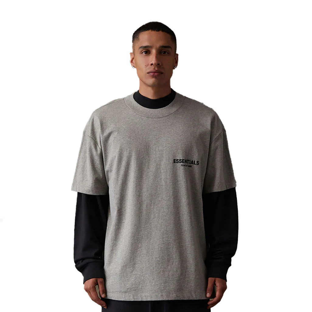 Fear of God Essentials T-shirt 'Dark Oatmeal' - Image 3