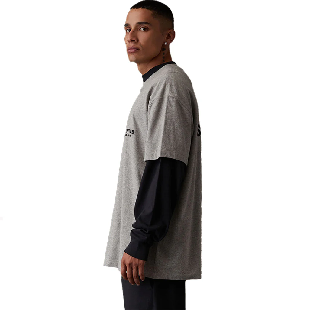Fear of God Essentials T-shirt 'Dark Oatmeal' - Image 4