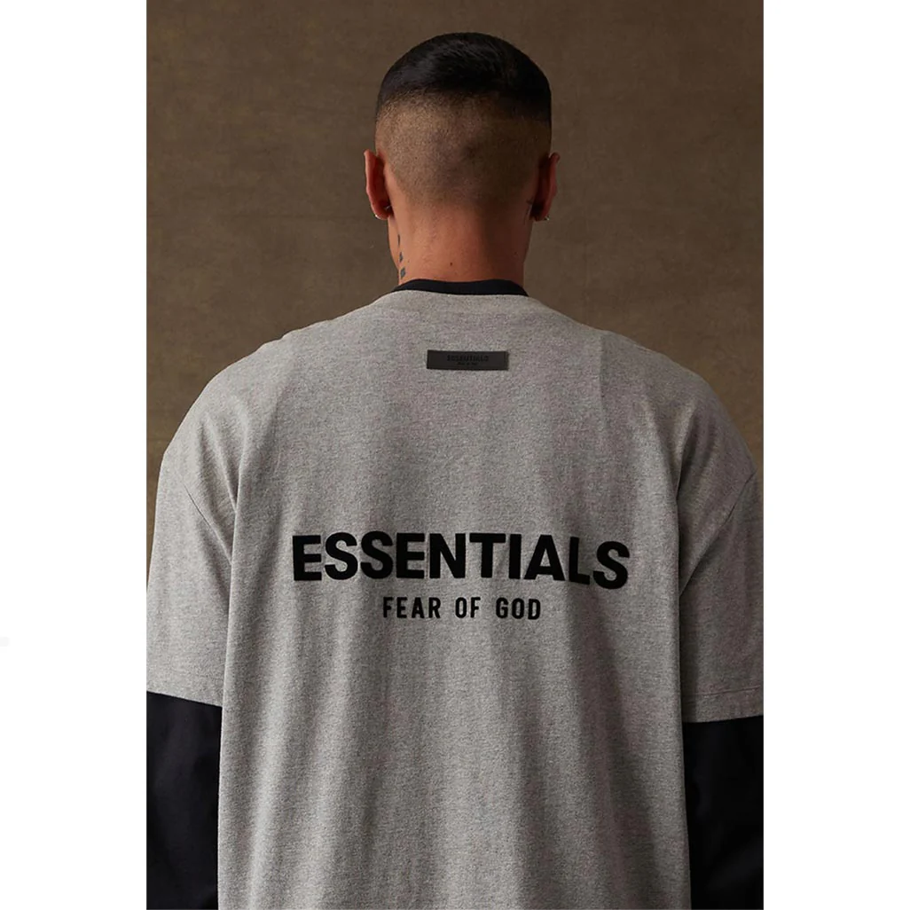 Fear of God Essentials T-shirt 'Dark Oatmeal' - Image 5