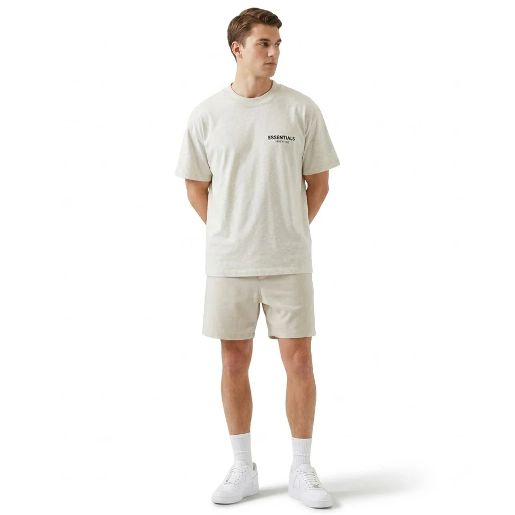 Fear of God Essentials T-shirt Light Oatmeal - Image 3