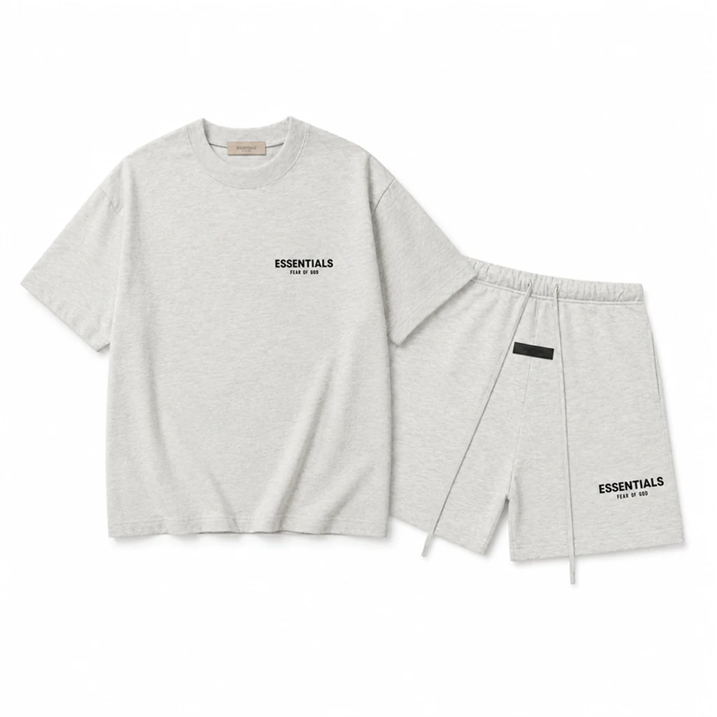 Fear of God Essentials T-Shirt & Sweatshort Set