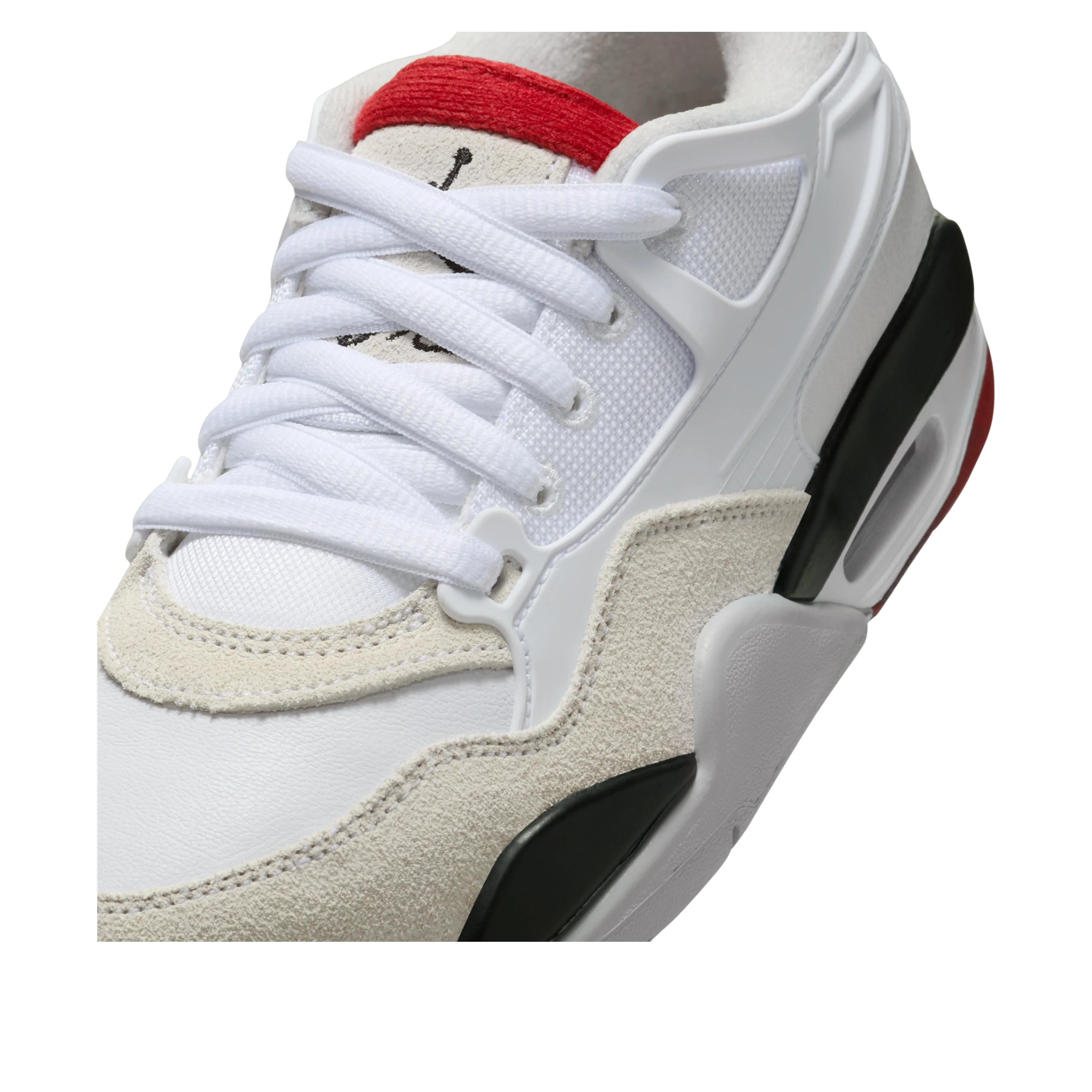 Air Jordan 4 RM White Black Varsity Red GS - Image 5